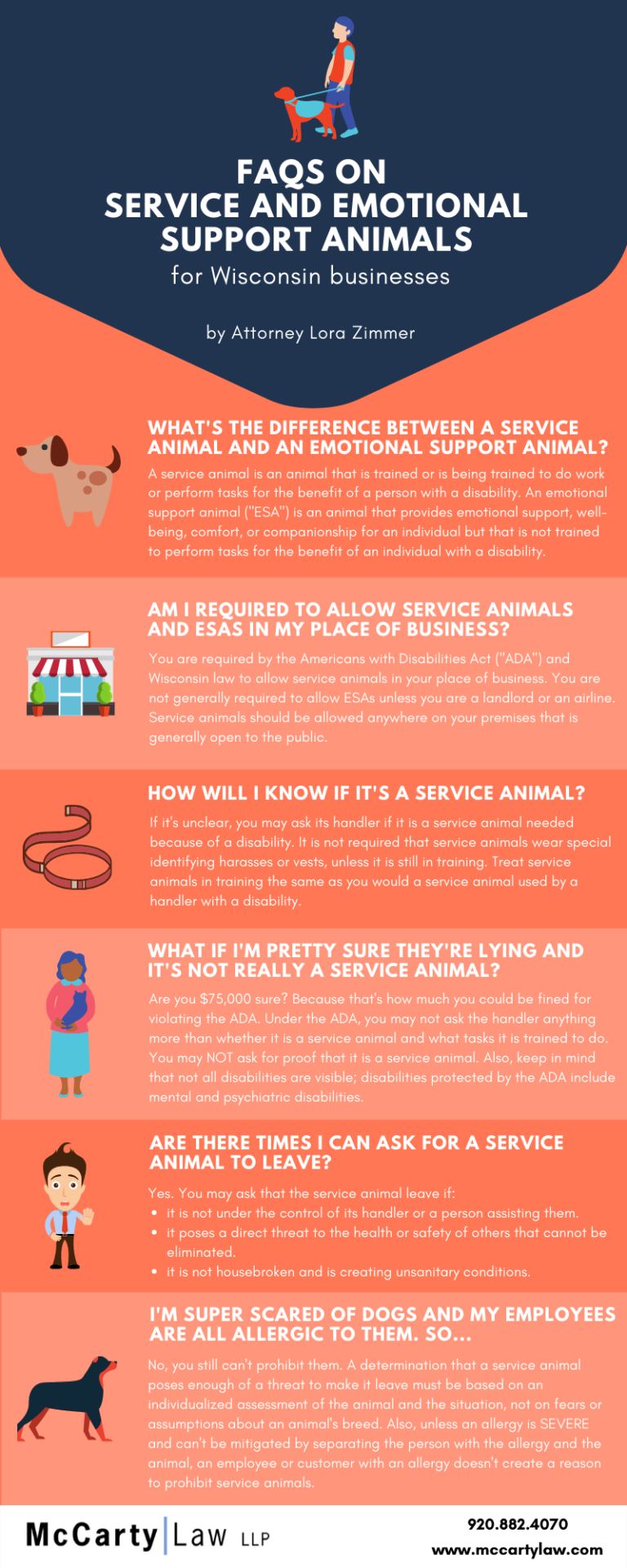 FAQs on Service and Emotional Support Animals